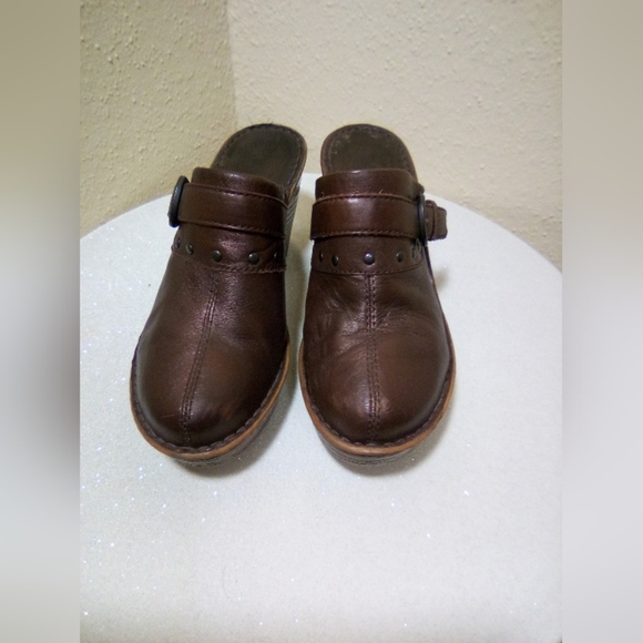 Born Brown Leather Wedges - Picture 1 of 7